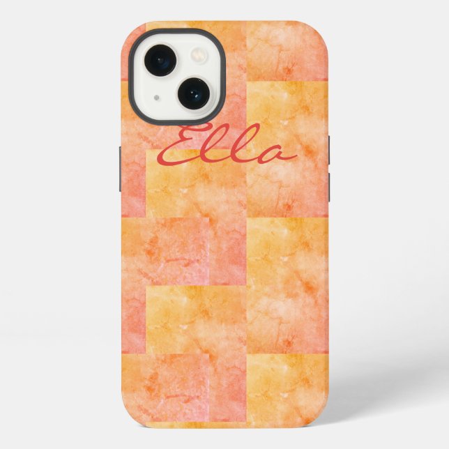 Cotton Candy Patchwork Iphone Case (Back)