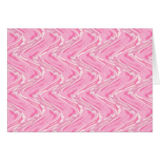 Cotton Candy Pink Abstract Cards (Front Horizontal)