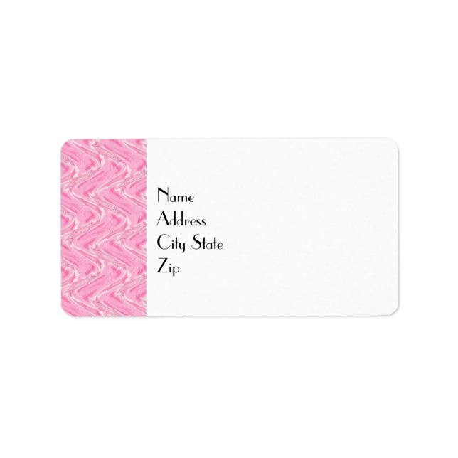 Cotton Candy Pink Abstract Label (Front)