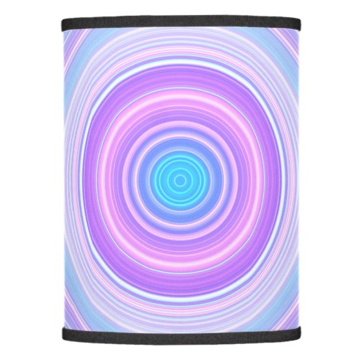 Cotton Candy Pink Sky Blue Purple  Lamp Shade (Front)