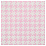 Cotton Candy Pink, White Houndstooth Pattern #2M Fabric