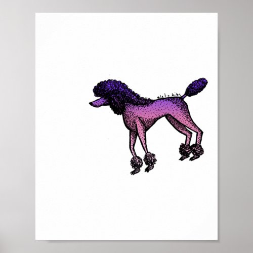 Cotton Candy Poodle  Poster