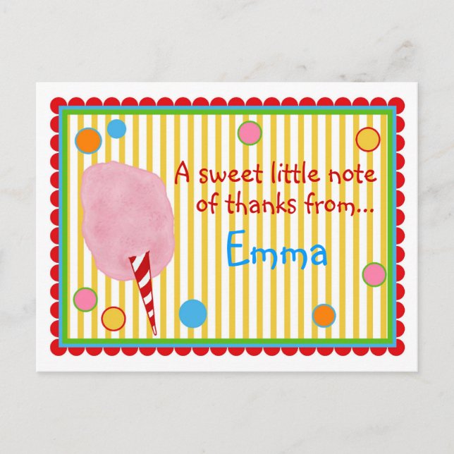 Cotton Candy Post card (Front)