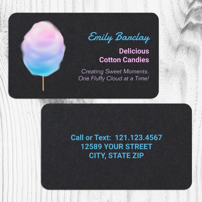 Cotton Candy Premium Business Card (Cotton Candy Premium Business Cards)