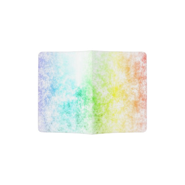 Cotton Candy Rainbow Passport Holder (Opened)