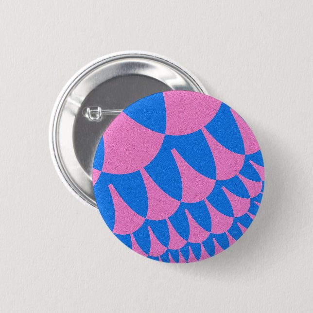 Cotton Candy Scales Pinback Button (Front & Back)