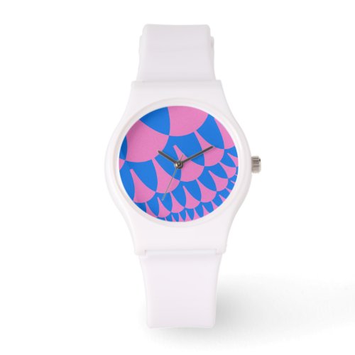 Cotton Candy Scales White Sporty Watch