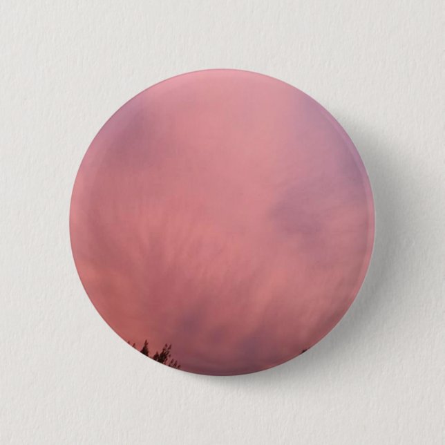 Cotton Candy Sky Pinback Button (Front)