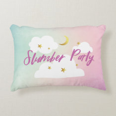 Cotton Candy Sky Slumber Party Pillow at Zazzle