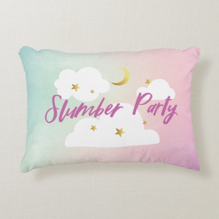 Cotton Candy Sky Slumber Party Pillow