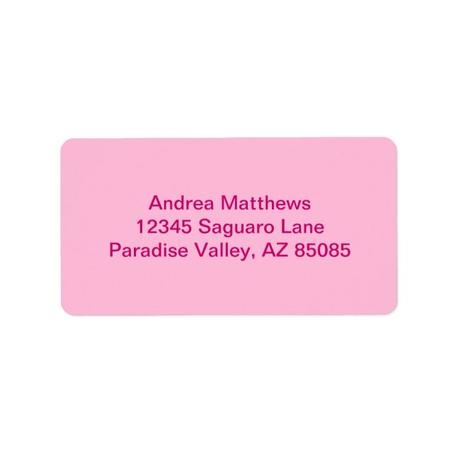 Cotton Candy Solid Color Label (Front)