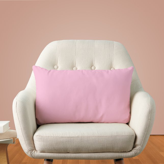 Cotton Candy Solid Color Lumbar Pillow (Creator Uploaded)