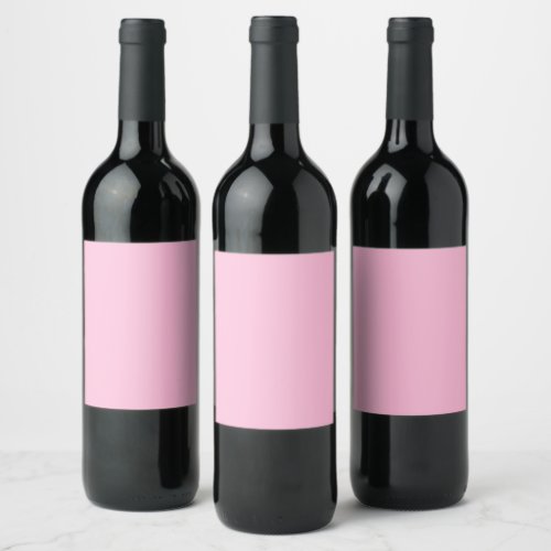 Cotton Candy Solid Color Wine Label