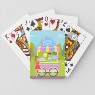 Cotton Candy Street Food Playing Cards