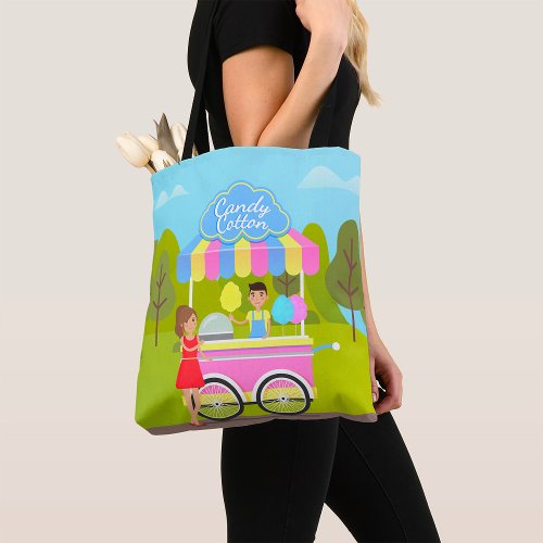 Cotton Candy Street Food Tote Bag