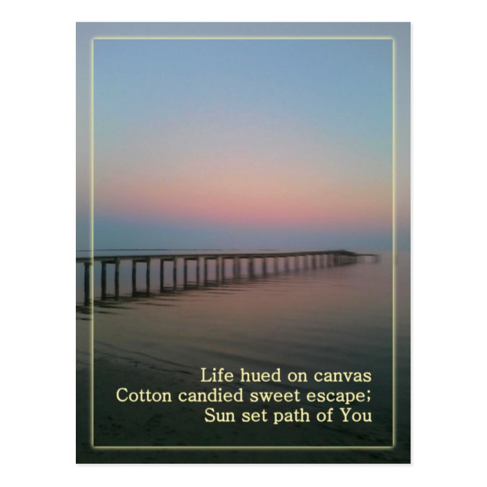 Cotton Candy Sunset Postcard