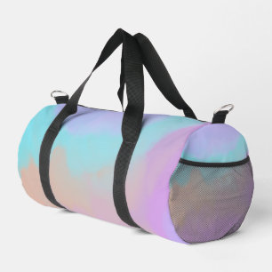 Cotton Candy Swirl Digital Print  Duffle Bag