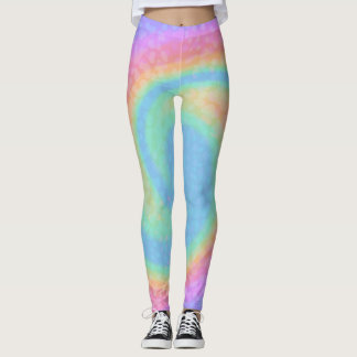 Cotton Candy Swirl Leggings