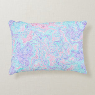 Cotton Candy Swirls Accent Pillow