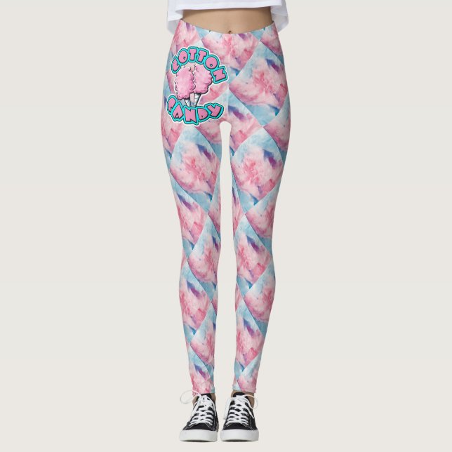 Cotton Candy Tie Dye Leggings (Front)