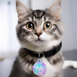 Cotton Candy Tie Dye Personalized Pet ID Tag<br><div class="desc">Cool tie dye pattern personalized pet tag.</div>