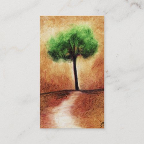 Cotton Candy Tree (Green) Business Cards