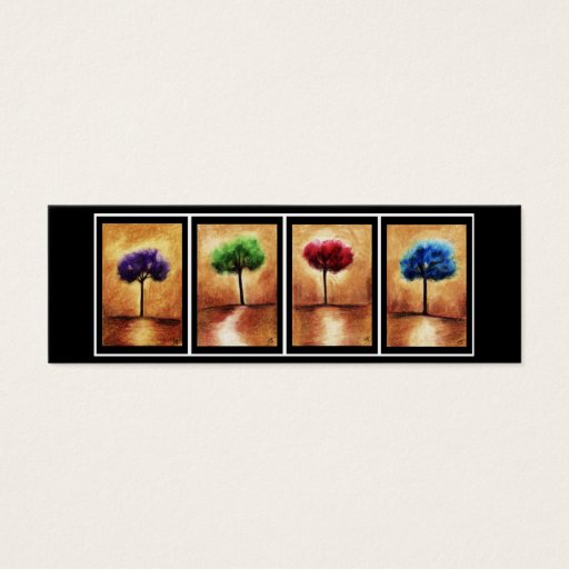 Customizable Cotton Candy Trees Bookmark Business Cards