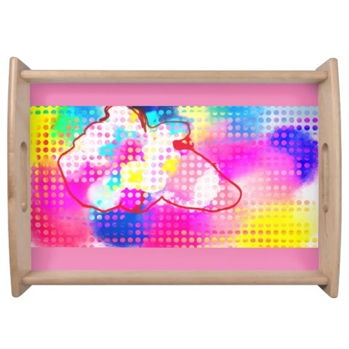Cotton candy  tri dry magnet door sign accent pill serving tray