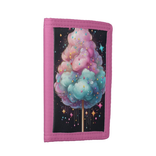 Cotton Candy with Sprinkles  Trifold Wallet (Side)