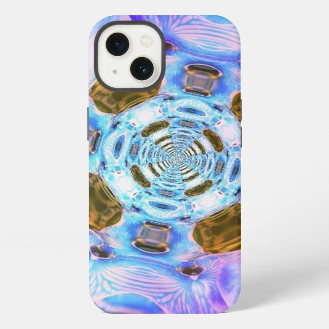 Cotton Candy Wormhole iPad case (Back)