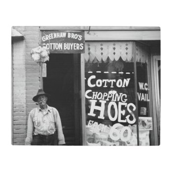Cotton Chopping Hoes  1930s Metal Print by Photoblog at Zazzle