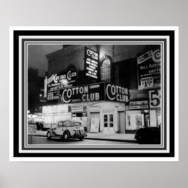 Cotton Club Black and White Poster 16 x 20 (Front)