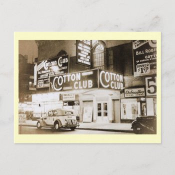 Cotton Club  New York City Vintage Postcard by markomundo at Zazzle