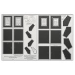 Cotton Fabric 2 Black Photo Frames 5x7 sew pattern