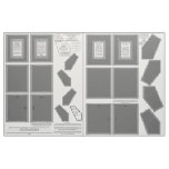 Cotton Fabric 2 Gray Frames 5x7" photo sew pattern