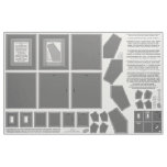 Cotton Fabric make 3 gray photo frames sew pattern