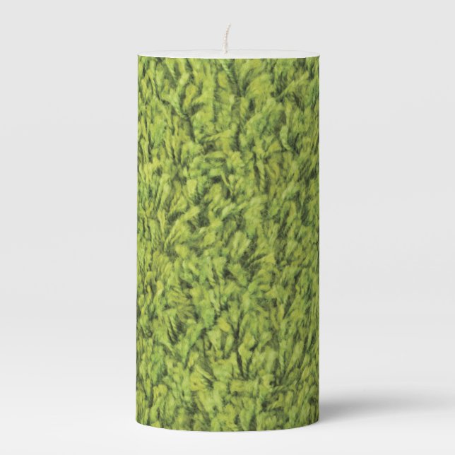 Cotton fabric morden pillar candle (Front)
