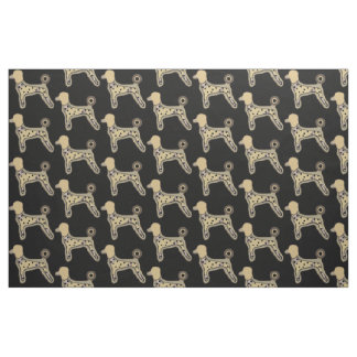 Cotton Fabric Poodles custom