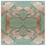  Cotton Fabric with Gingko leaf pattern