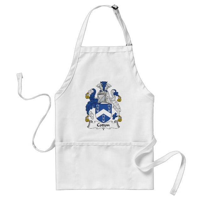 Cotton Family Crest Adult Apron (Front)