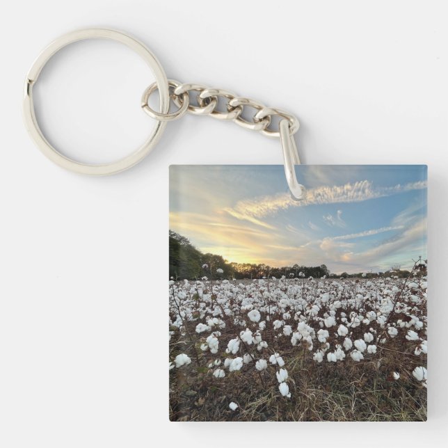 Cotton Fields Acrylic Keychain (Front)