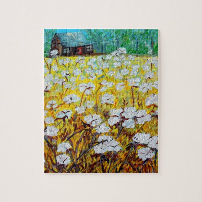 Cotton Fields Back Home Jigsaw Puzzle (Vertical)