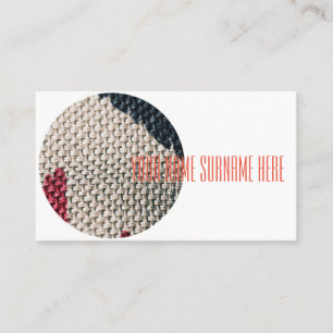 Cotton Flax Surface Material Texture Business Card