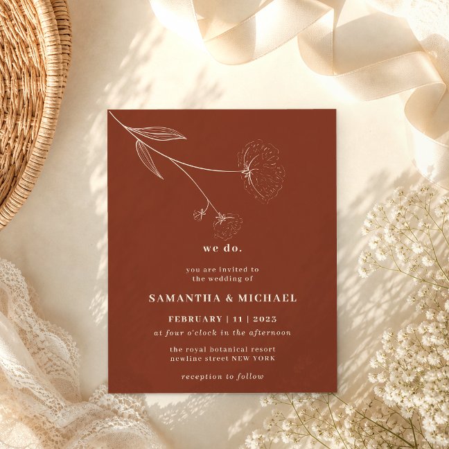 Cotton Flower Terracotta budget brown we do Flyer