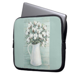 Cotton Flowers Farmhouse Electronics Travel Bag