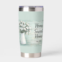 Cotton Flowers Farmhouse Insulated Tumbler