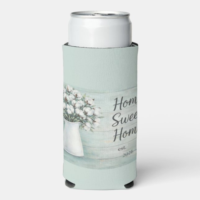 Cotton Flowers Farmhouse Rustic Soft Cooler (Seltzer Front)