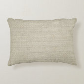 Cotton Linen Background Decorative Pillow (Front)