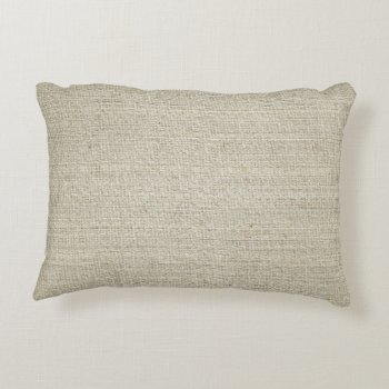 Cotton Linen Background Decorative Pillow by bestcustomizables at Zazzle