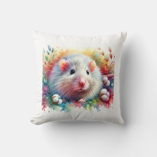 Cotton Rat Serenity 210624AREF135 _ Watercolor Throw Pillow
